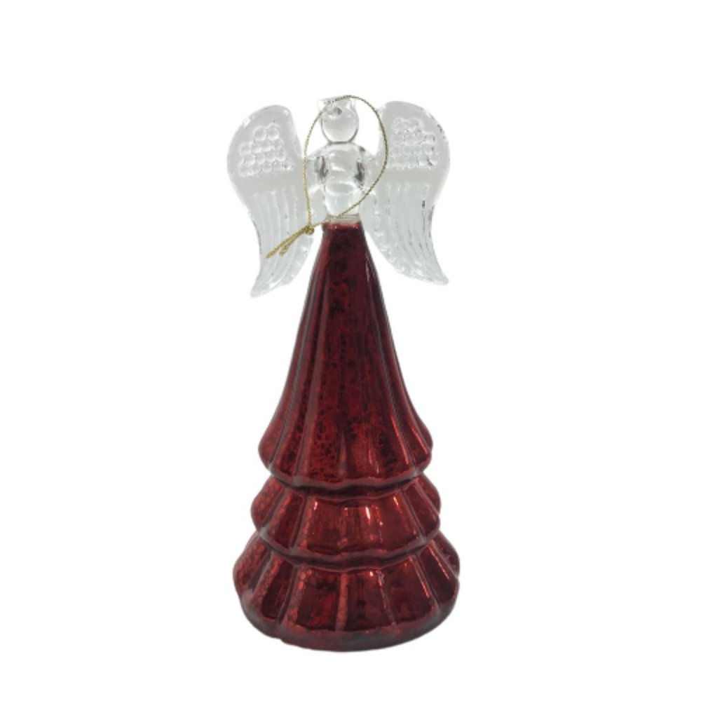 Valerie Parr Hill Light Up Glass Angel Christmas Ornament